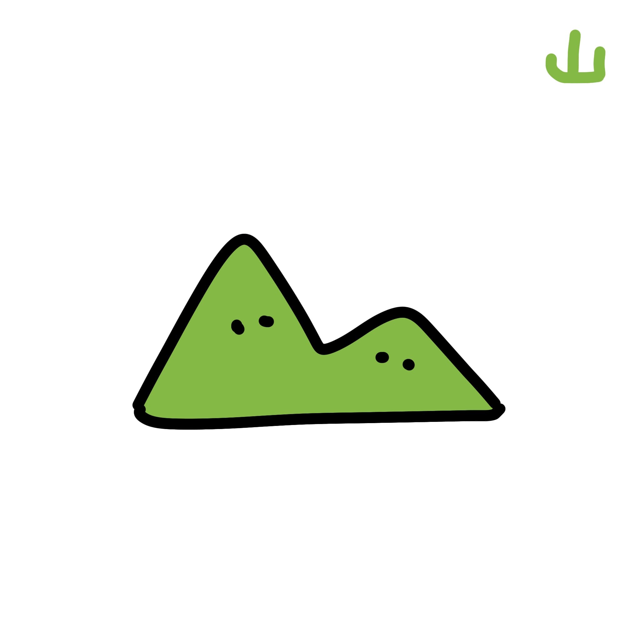 山の風景イラスト